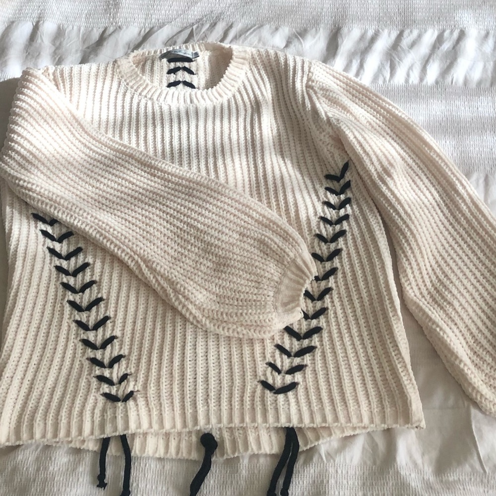 Chunky knitted sweater